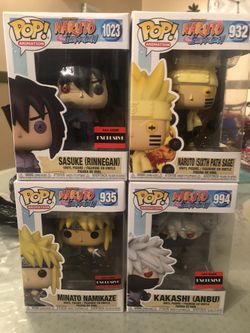 Naruto funko pop lot