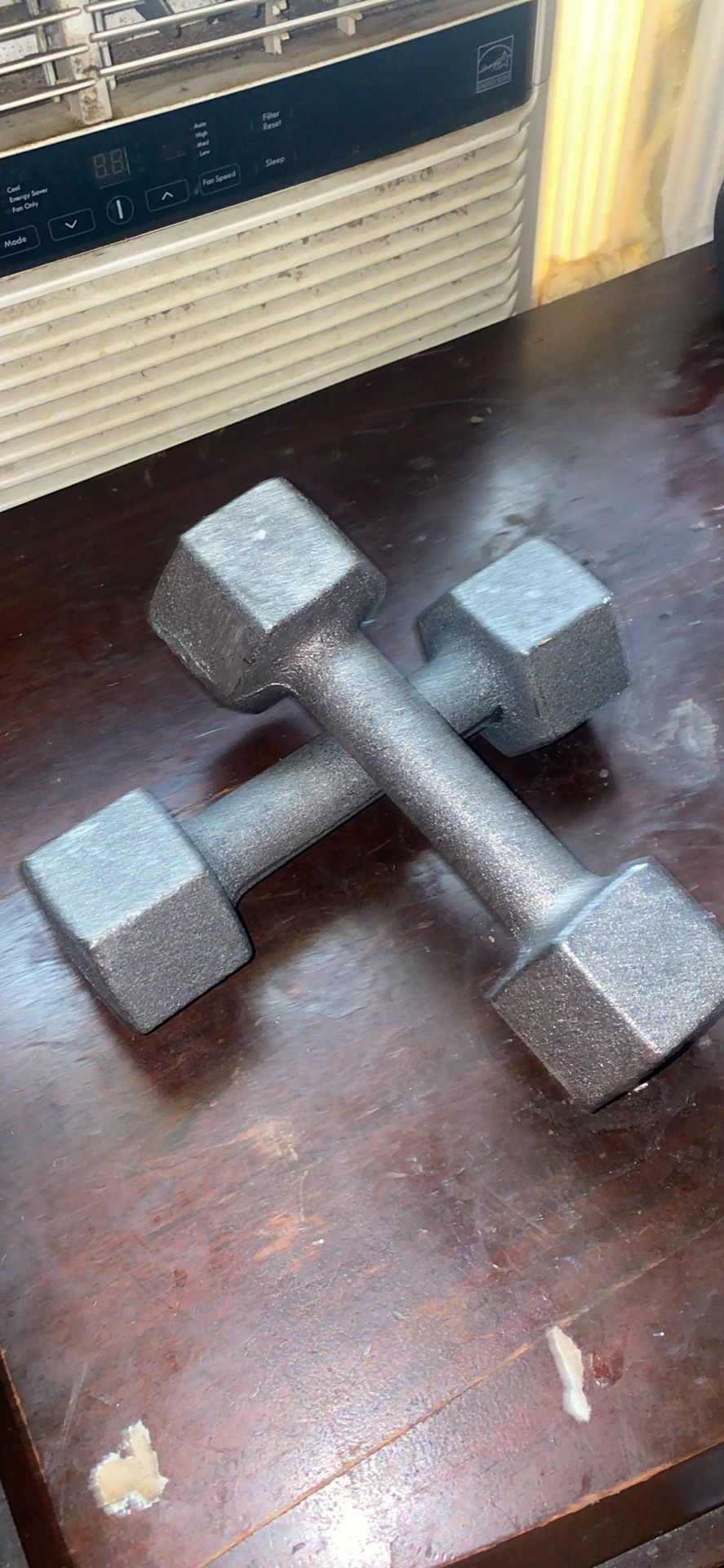 8lb Dumbbell Pair – Solid Metal Weights (16lb Total)