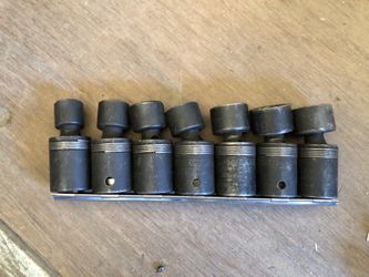 1/2 drive metric impact swivel sockets