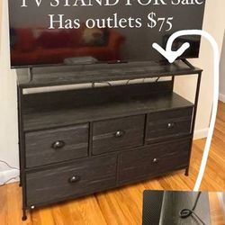 TV Stand With Outlets 