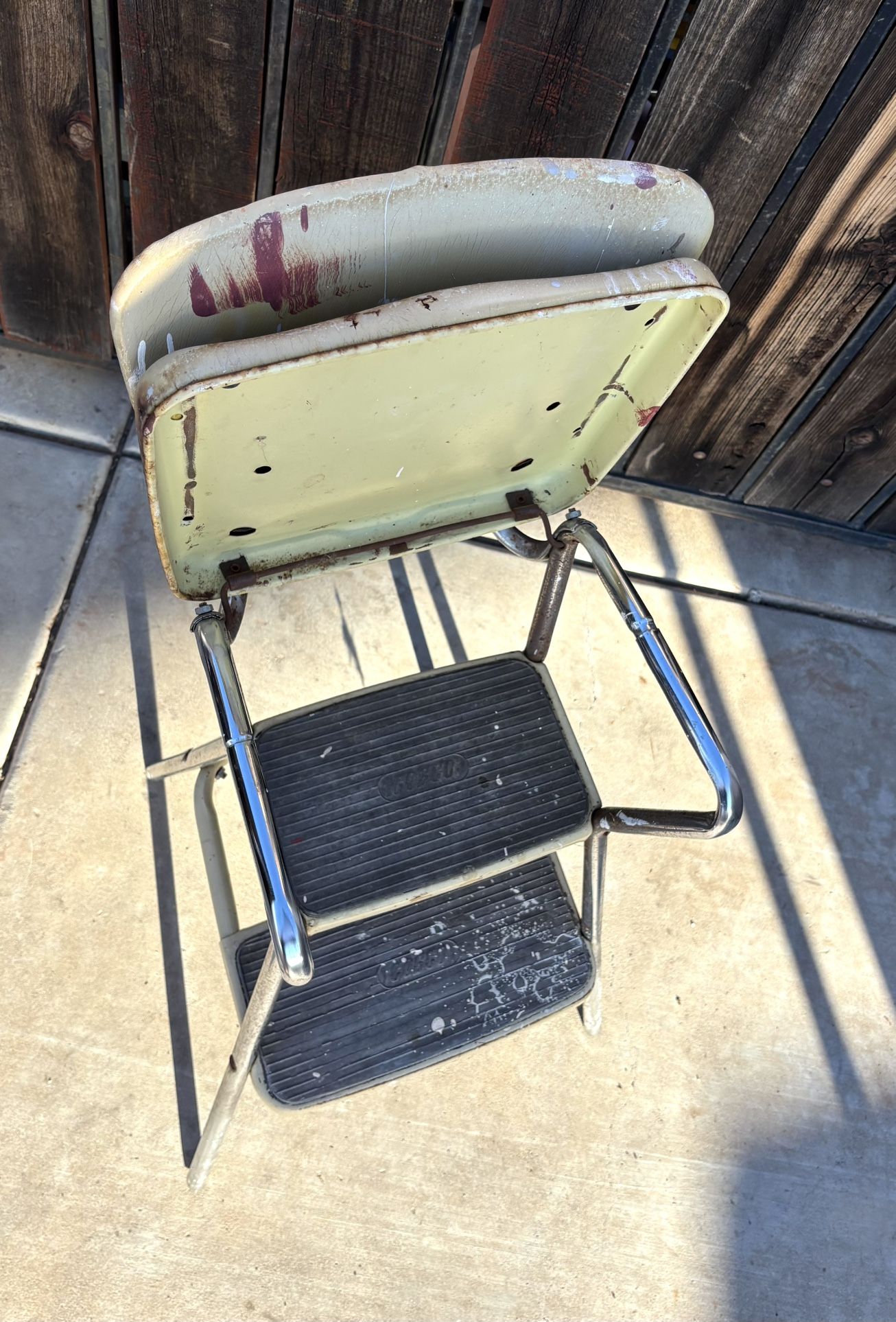 Vintage Stool/Flip Up Step Ladder