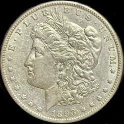 1893 CC Morgan Silver Dollar