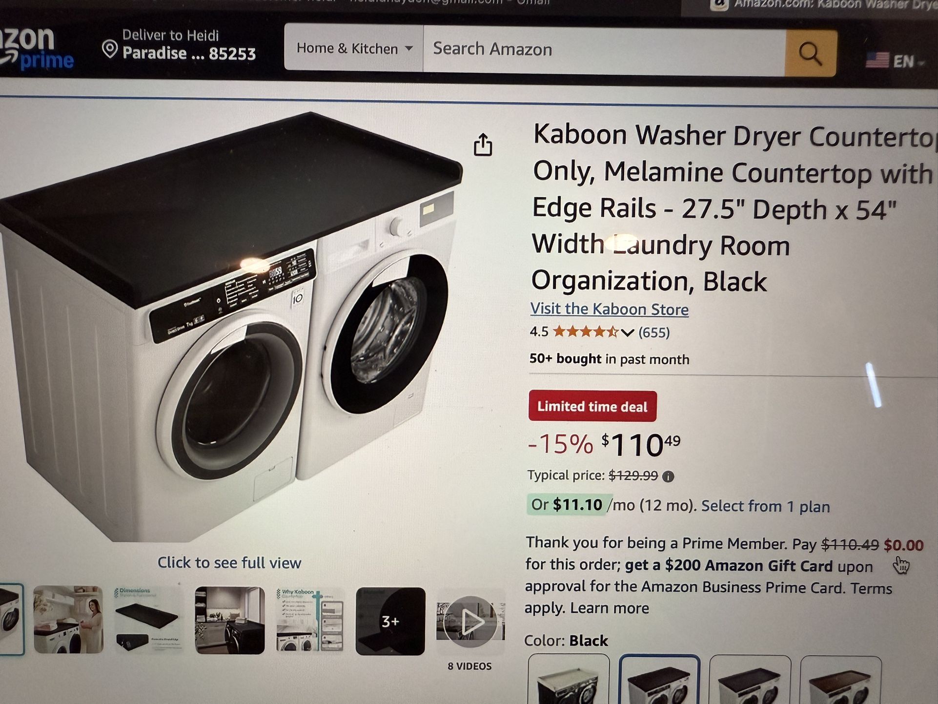Washer/dryer Shelf . New In The Box. Order Two By Mistake .paid 129.00