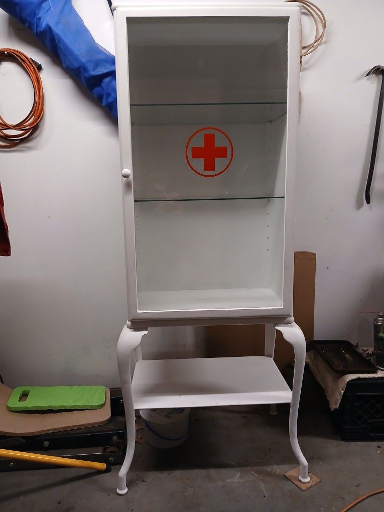 Antique Physicians Medical Cabinet
