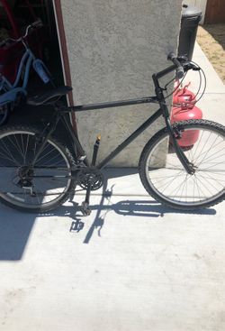 Black mountain bike