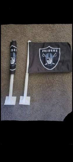 brand new raiders car window flags pickup 2-11 pm rainbow/Charleston cash only read description