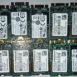 Lot of 10 Lite On SATA M2 SSD 32GB