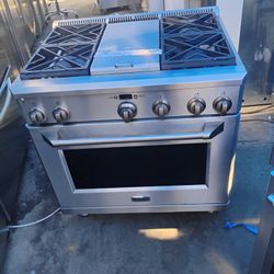 36" GE MONOGRAM DUAL FUEL RANGE STAINLESS STEEL 