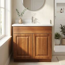 Royal Cabinets 36 in. Floor Mount Vanity in Autumn