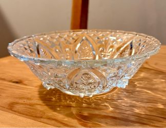 Small Vintage Clear Cut Glass Crystal Bowl