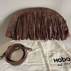 Hobo Brand Suede Fringe Handbag 
