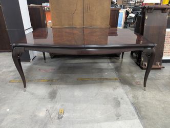 Dining Table in Dark Wood with Two leaves
