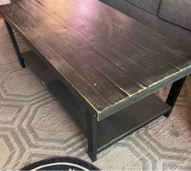 Wooden coffee table