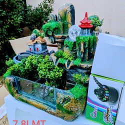 Beautiful Table Top Fountain With Pump And Mistmaker