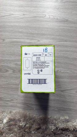 Leviton Decora 1G White Wallplate 18-Pack