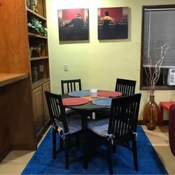 Table & Chairs with Cushions 