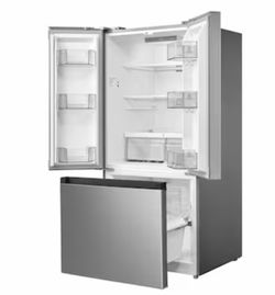 Midea Standard-Depth 18.4-cu ft 30-in Wide French Door Refrigerator