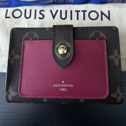 Louis Vuitton Monogram Canvas Fuchsia Juliette Compact Wallet