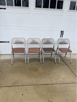 Vintage Samsonite Folding Chairs MCM Set Of 4