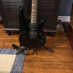 Electric Guitar And Stand