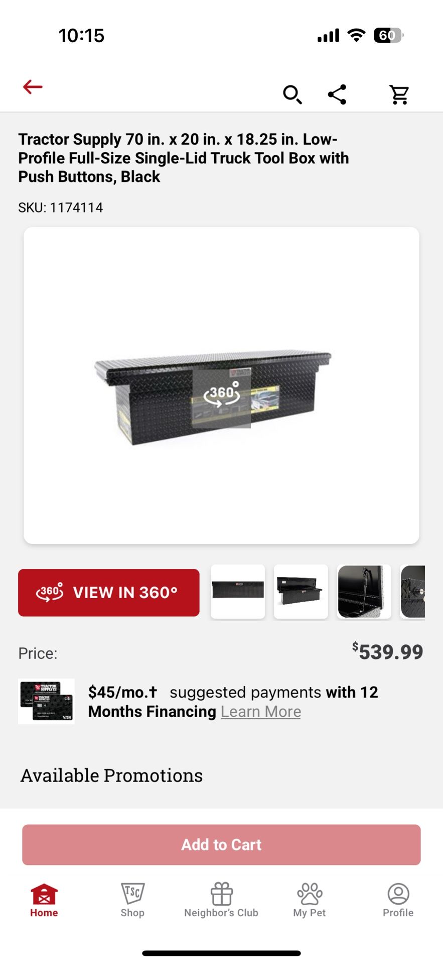 Tractor Supply Tool Box Low Profile