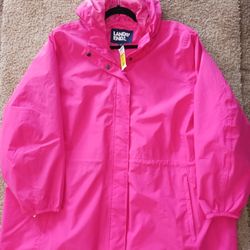 Lands End Women Rain Coat 