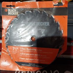 Black & Decker  3 Piece Wook Cutting Saw Blades