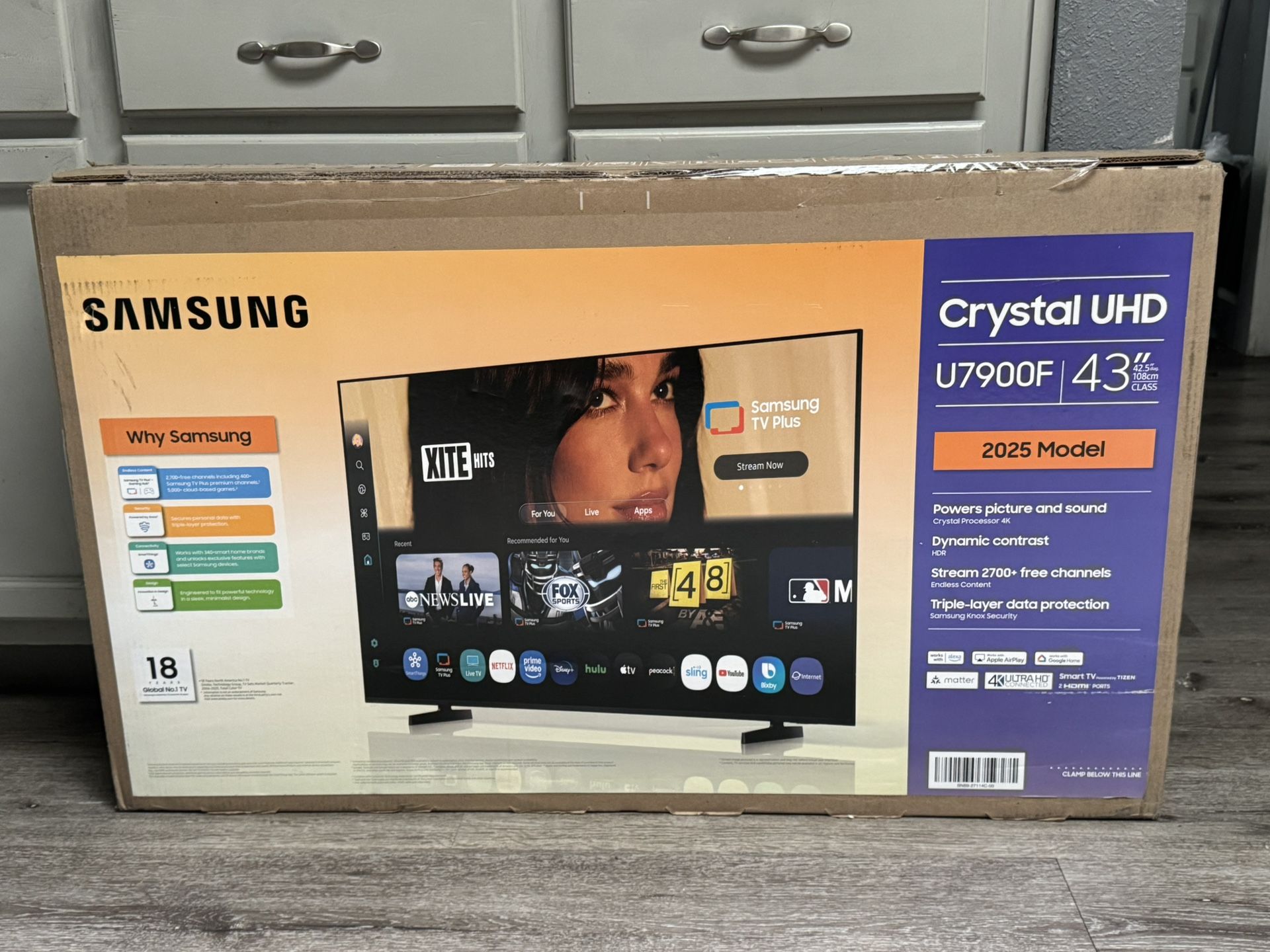 New Unopened 43” Samsung 4k Smart TV 