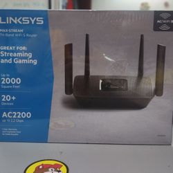 Linksys Mesh Wifi 5 Router Tri-band Great For Gaming And Streaming 