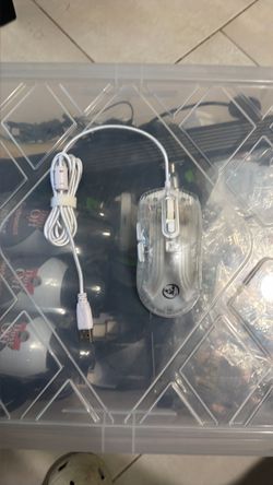Clear Wired USB Gaming Mouse