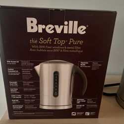 Breville - the Soft Top Pure Kettle - Brushed Stainless Steel
