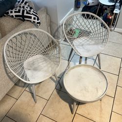 2 Chairs And Table 