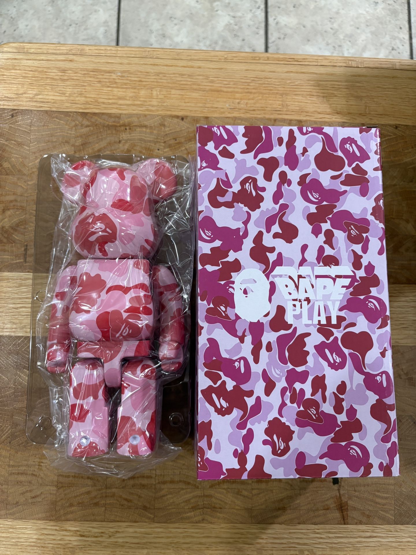 Pink Bape Bear Brick