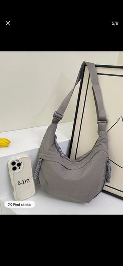 Grey Crossbody Purse