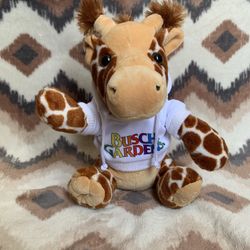 Busch Gardens The Petting Zoo giraffe Plush in white Hoodie - 10"
