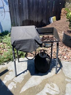 Camp stove with propane tank. $50