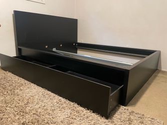 IKEA MALM high bed frame Queen  Storage Bed Frame w/ 2 Drawers