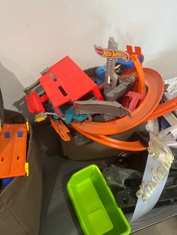2 Bins of Car Tracks