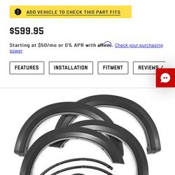 FORD SUPERDUTY FENDER FLARES 2023-2024