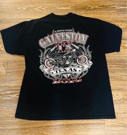 Galveston Texas 2014 Motorcycle Rally Black Shirt Men’s Size XL