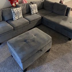 Harried Grey Sectional