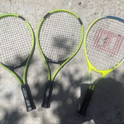3 Tennis Rackets