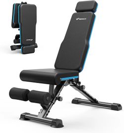 Adjustable Weight Dumbbell Bench w/Leg Extension, Foldable Workout Bench *$70 Ea*