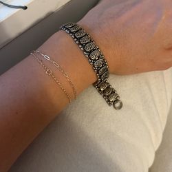 Sterling Silver Elephant Bracelet