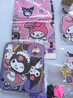 New kuromi sanrio hello kitty my melo banner decoration balloons party decor all for $10