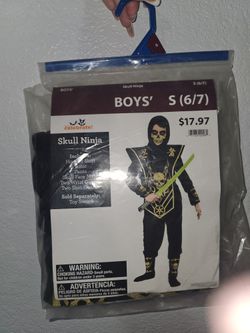 Boy's Skull Ninja Costume 