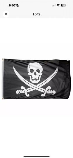 Pirate Flag with Pole