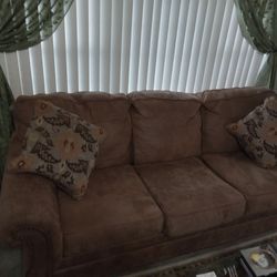 Faux Leather Sofa and Rocker/Recliner 
