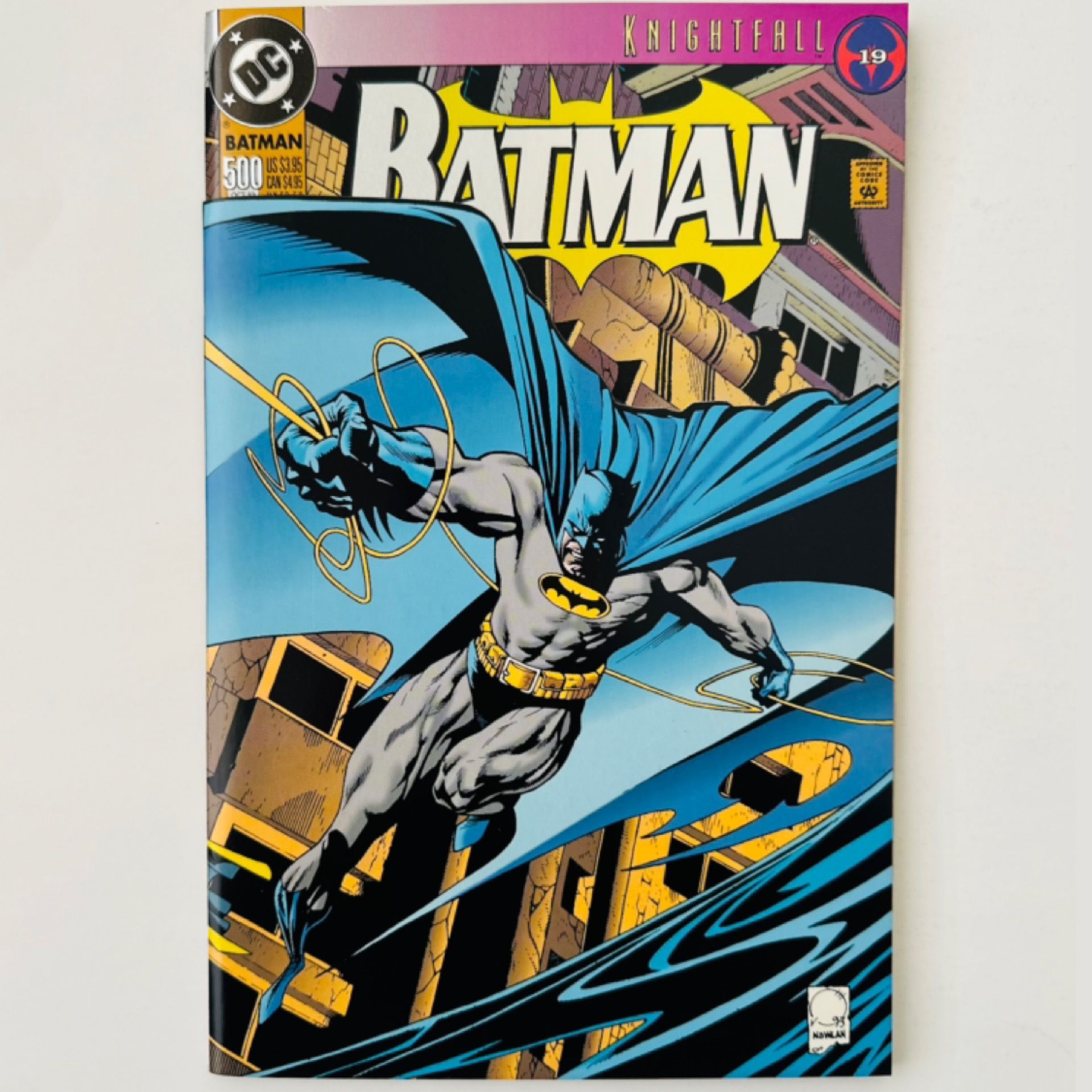 DC Comics Batman Issue #500 Knightfall 19 Foil Cover Comic Book