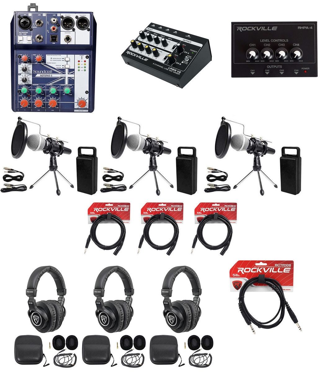 Rockville (3 Person) Podcast Kit